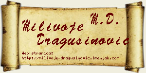 Milivoje Dragušinović vizit kartica